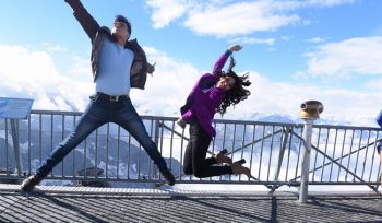 Mohsin Khan & Shivangi Joshi pics from Switzerland shoot