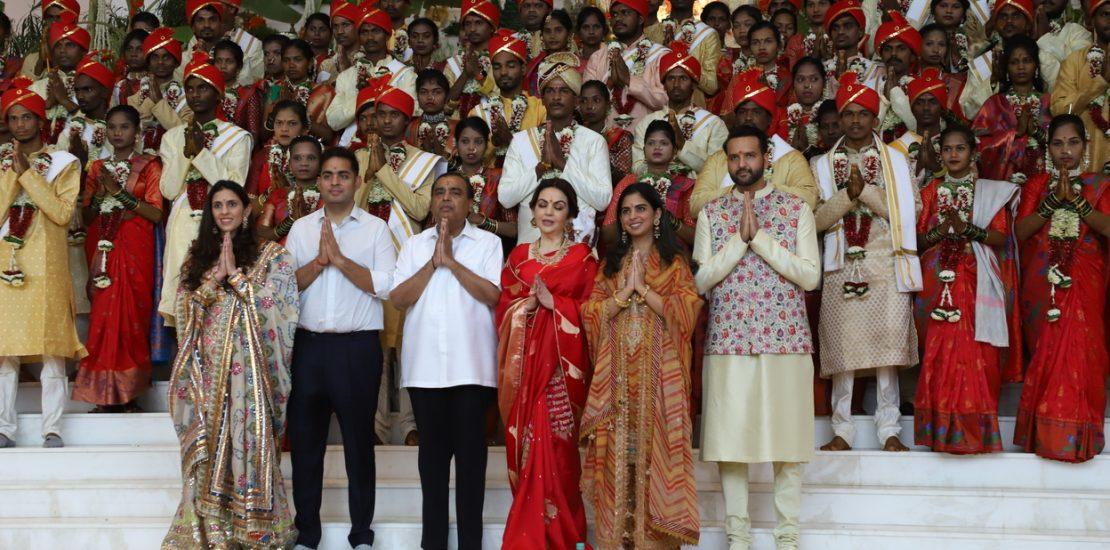 Ambani Family Present At Mass Wedding for Underprivileged-Photos