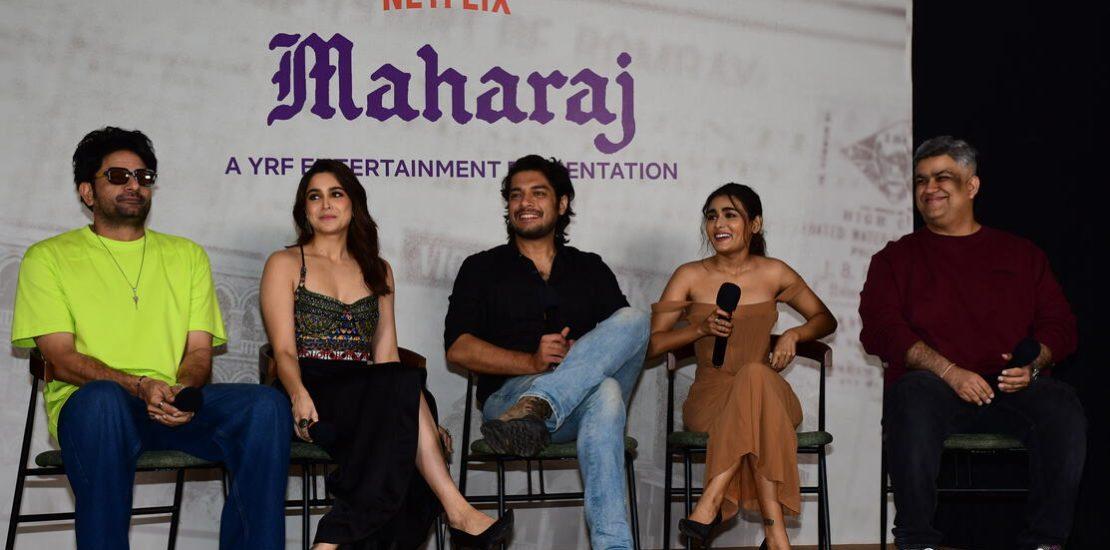 Press conference of ‘Maharaj’ with cast Junaid Khan, Jaideep Ahlawat, Sharvari, Shalini Pandey, Director Siddharth P. Malhotra-Photos