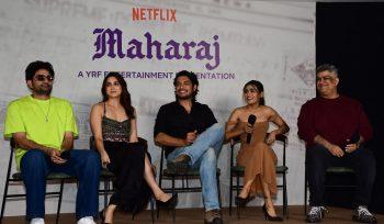 Press conference of ‘Maharaj’ with cast Junaid Khan, Jaideep Ahlawat, Sharvari, Shalini Pandey, Director Siddharth P. Malhotra-Photos