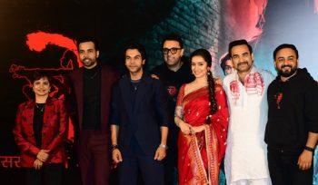 Shraddha Kapoor, Rajkumar Rao, Pankaj Tripathi, Abhishek Bannerjee present at the Trailer Launch Of Stree 2 which will be released on 15th August