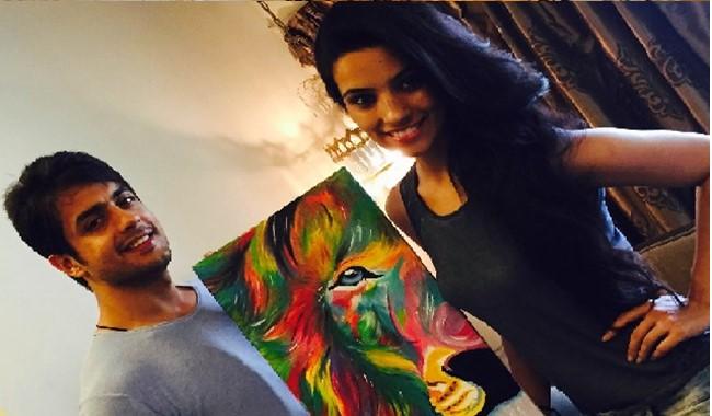 Sherkhan gets a painting of Sher by wife!