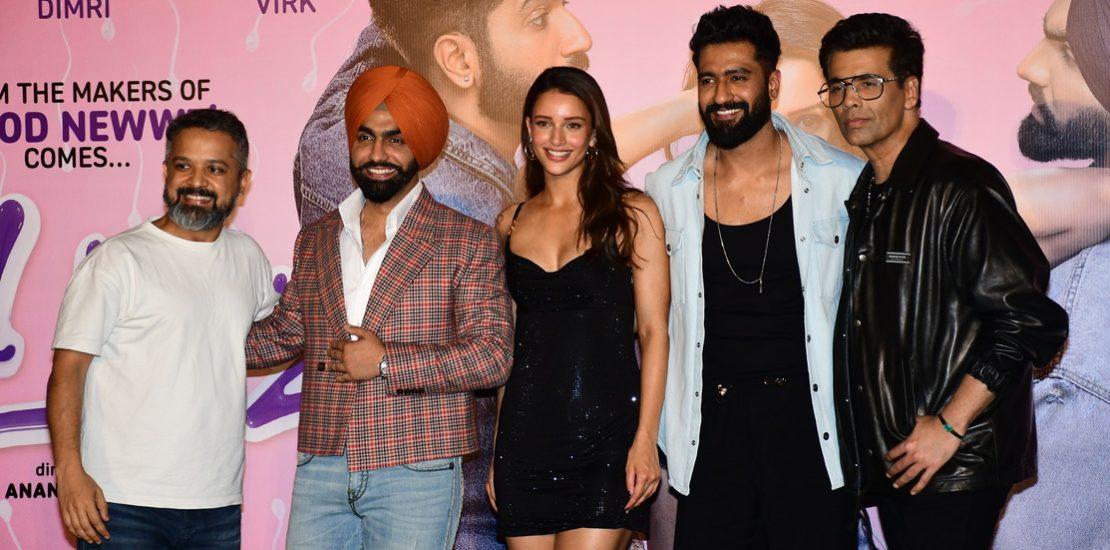 Tripti Dimri, Vicky Kaushal, Karan Johar & Ammy Virk Present At Trailer Launch Of Film Bad Newz