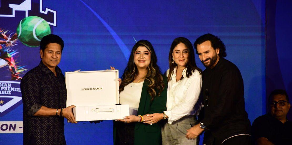 Saif Ali Khan, Kareena, Sachin Tendulkar &Ashish Shelar at Launch Of ISPL Season 2-Photos