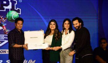 Saif Ali Khan, Kareena, Sachin Tendulkar &Ashish Shelar at Launch Of ISPL Season 2-Photos