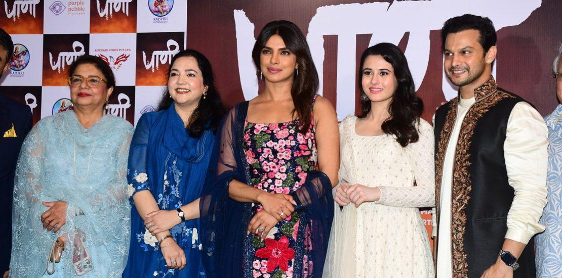 Priyanka Chopra Jonas spotted with the team of her upcoming Marathi Movie Paani-Photos