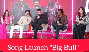 Sanjay Dutt and Ram Pothinen and others Present At The song launch of Big Bull Of movie Double iSmart.