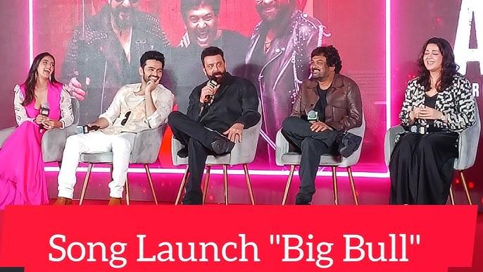 Sanjay Dutt and Ram Pothinen and others Present At The song launch of Big Bull Of movie Double iSmart.