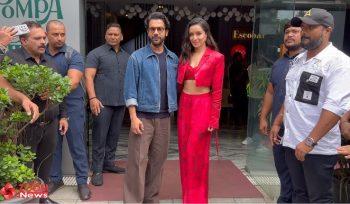 Shraddha Kapoor and Rajkummar Rao spotted at National College promoting their movie Stree2