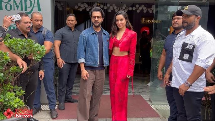 Shraddha Kapoor and Rajkummar Rao spotted at National College promoting their movie Stree2