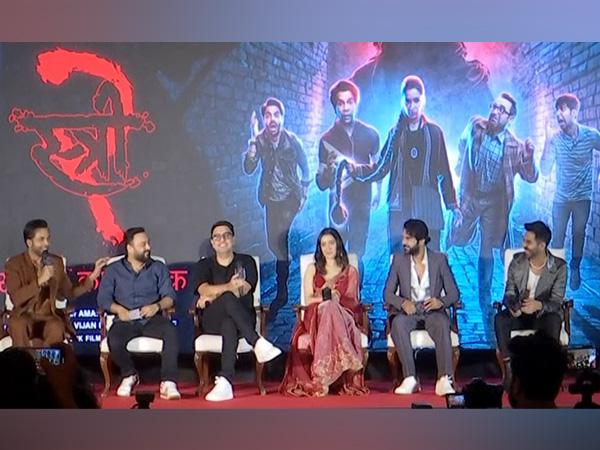 Shraddha Kapoor, Rajkummar Rao, Aparshakti Khurrana, Abhishek Bannerjee, Dinesh Vijan at Stree 2 premiere