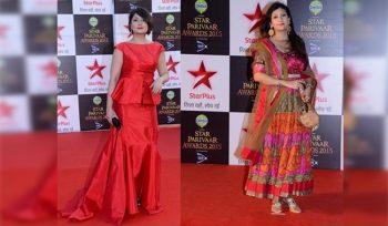 Urvashi Dholakia & Juhi Parmar bond at the Star Parivaar Awards!