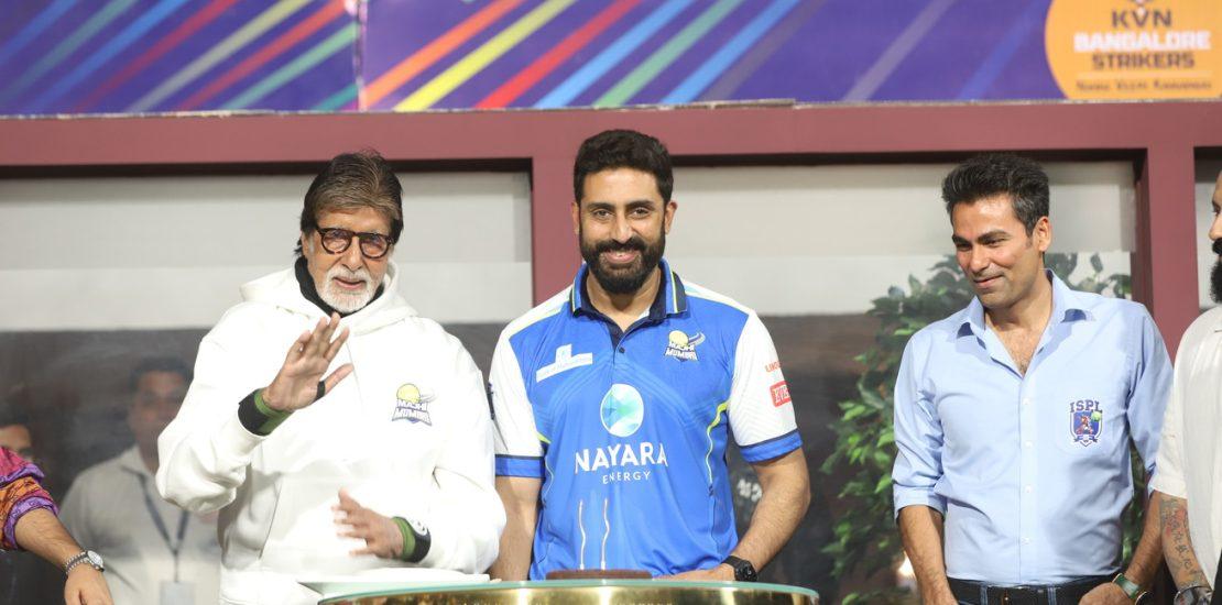 Amitabh Bachchan, Abhishek Bachchan, Bunty Walia & Others Celebs At ISPL Season 2 – Photos