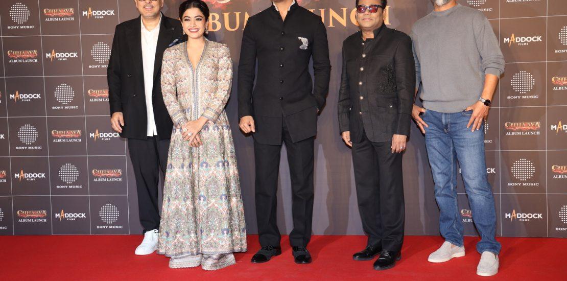 Rashmika Mandanna, Vicky Kaushal, A. R. Rahman, Laxman Utekar & Other Celebs At Chhaava’s Album Launch – Photos