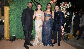 Mannara Chopra,Nick Jonas, Priyanka Chopra At Sangeet Ceremony Of Siddharth Chopra & Neelam Upadhyaya