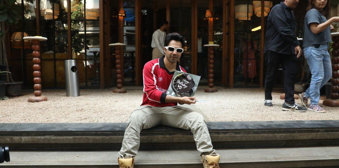 Varun Dhawan Pre Birthday Celebration With Fans And Media-Photos