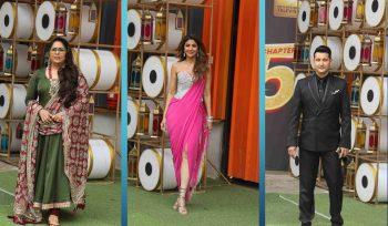 Shilpa Shetty, Geeta Kapur & Marzi Pestonji Spotted At Filmcity
