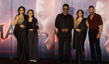 Kajol, Ajay Devgn, R. Madhavan & Others At Grand Trailer Launch Of Horror Movie Maa-Photos