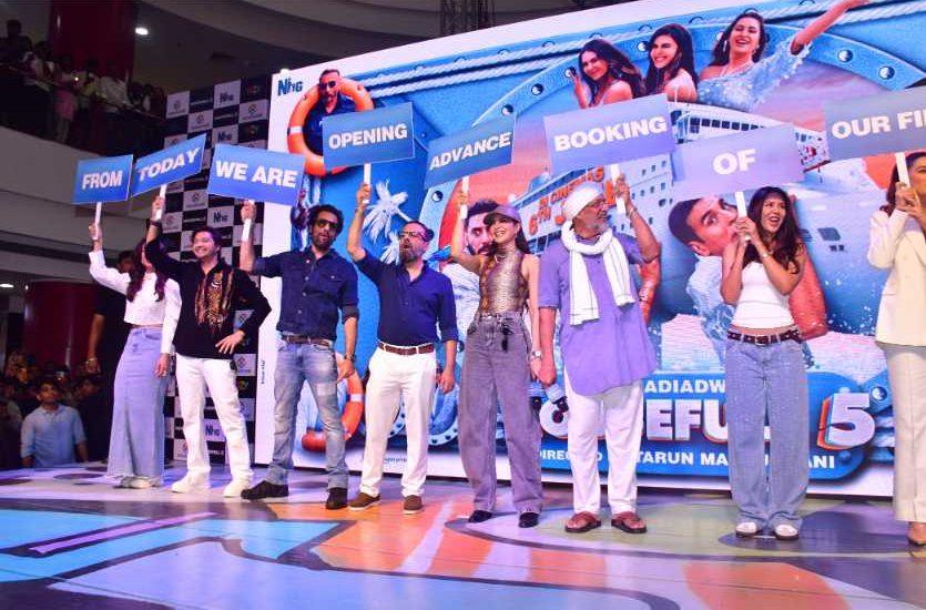 Akshay Kumar, Fardeen Khan, Johnny Lever, and other Housefull 5 cast members promote their movie Housefull 5 in Pune-Photos