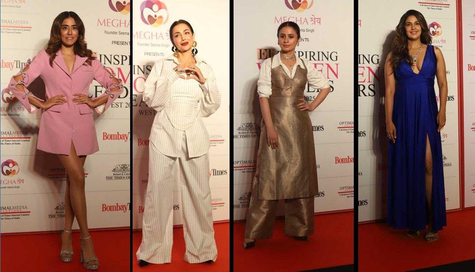 Malaika Arora, Dia Mirza, Richa Chadha Grace The Red Carpet For Et Inspiring Women Leaders Conclave And Awards 2025-Photos