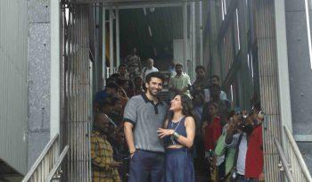 Aditya Roy Kapur & Sara Ali Khan Snapped At Lower Oshiwara Metro Station-Photos