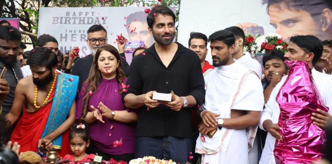 Birthday celebration ho toh Sonu Sood jaise — classy, kind aur full filmy entry ke saath