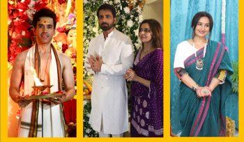 From screen to shrine – stars ka asli sparkle dikhta hai Ganpati vibes mein