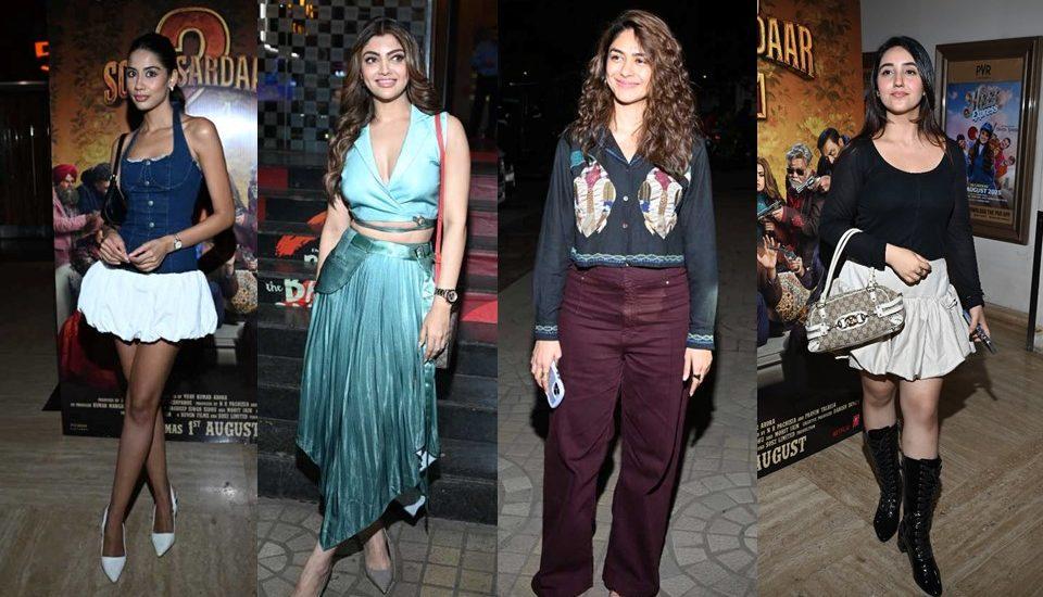 Roshni Walia, Akanksha Puri, Mrunal Thakur & Others Grace The Screening Of Son Of Sardaar 2 – Photos