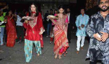 Celebs At Anil Kapoor’s House For Karva Chauth