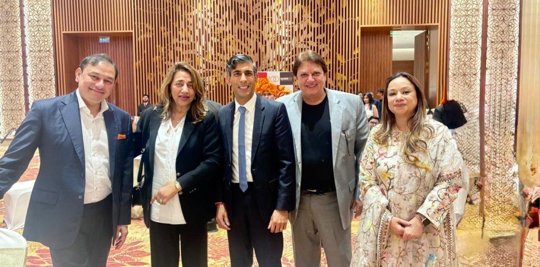 NDTV World Summit – PM Modi, Lankan PM-Harini Amarasuriya, Rahul Kanwal,Rishi Sunak, Tony Abbott with Anu & Shashi Ranjan, President & Convenor of The ITA