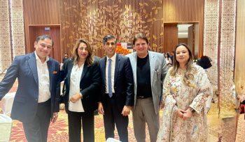 NDTV World Summit – PM Modi, Lankan PM-Harini Amarasuriya, Rahul Kanwal,Rishi Sunak, Tony Abbott with Anu & Shashi Ranjan, President & Convenor of The ITA