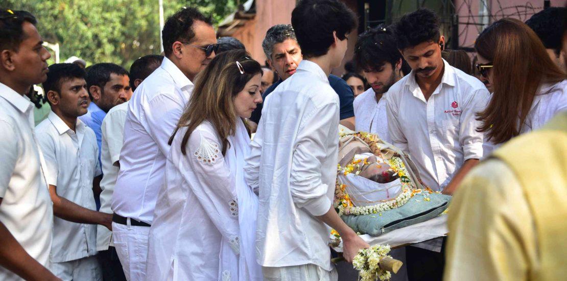 At Smashan Bhumi, hearts heavy as celebs bid goodbye to Zarine Khan