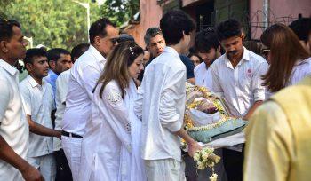 At Smashan Bhumi, hearts heavy as celebs bid goodbye to Zarine Khan