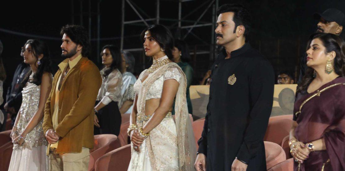 Varanasi begins with a bang—Mahesh, Namrata, Priyanka & Sitara light up Hyderabad