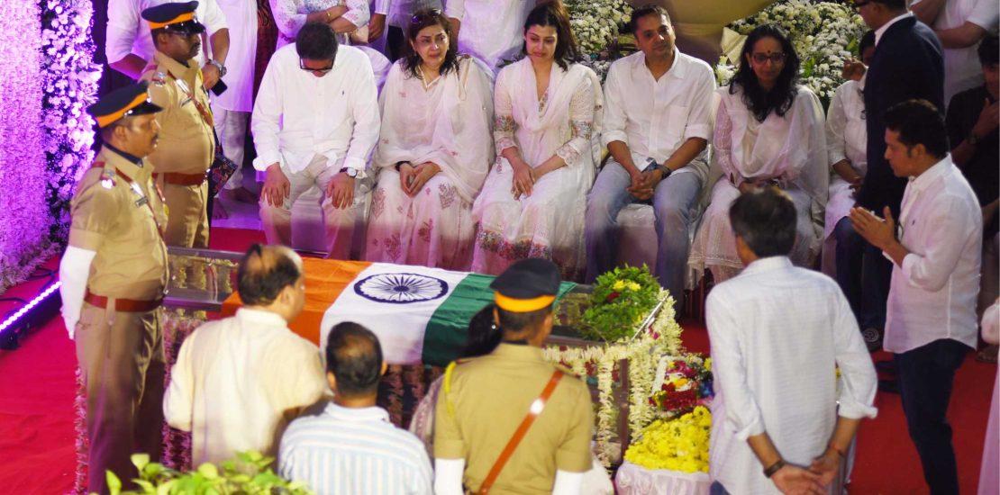 Asha Bhosle’s Antim Darshan